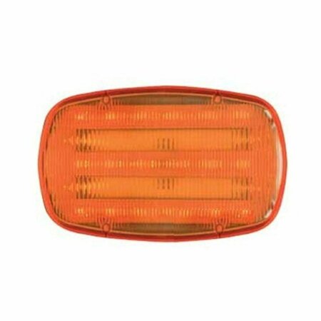 AFTERMARKET 6x4 LED Amber Saftey Magnetic Flasher 2 Function Light HF18A